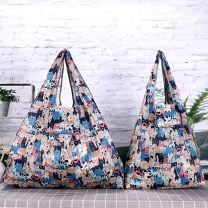 Nouveau sac fourre-tout portable de stockage d'épicerie écologique Design pliable Polyester lavable-pour un usage quotidien - Product Image 2