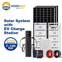 Station de charge de voiture électrique solaire PV portable avec chargeur rapide 20kW CCS2 DC pour des applications EV résidentielles flexibles