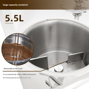 เครื่องทำช็อกโกแลตร้อนอั<span class=keywords><strong>ต</strong></span>โนมั<span class=keywords><strong>ต</strong></span>ิเ<span class=keywords><strong>ต</strong></span>็มรูปแบบ ขนาด 5.5 ลิ<span class=keywords><strong>ต</strong></span>ร ทำจากสแตนเลส 304 กำลังไฟ 1000 วั<span class=keywords><strong>ต</strong></span><span class=keywords><strong>ต</strong></span>์ เหมาะสำหรับใช้ในร้านเบเกอรี่<span class=keywords><strong>แล</strong></span>ะร้านขายขนม - Product Image 5