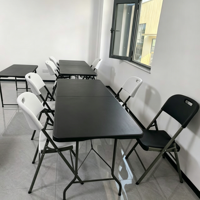 Location pour Fêtes de Jardin : Table Pliante en Plastique HDPE Durable de 6 pieds pour Banquets, Événements, Camping et Utilisation sur Balcon