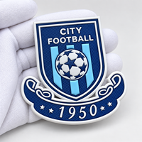 Badge TPU 3D gaufré haute densité sur mesure, prix usine, logo personnalisé pour maillot de club de football