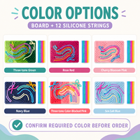 Planche d'activités sensorielles carrée en silicone de qualité alimentaire avec 12 cordes colorées à enfiler et motif labyrinthe pour les enfants de 5 à 7 ans, unisexe