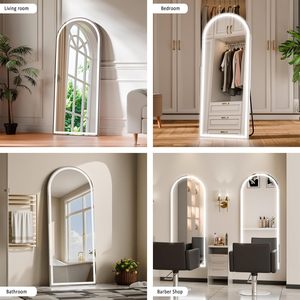 CF Arch Marco de aluminio dorado Espejos Led Montado en la pared <span class=keywords><strong>Espejo</strong></span> completo <span class=keywords><strong>Baño</strong></span> de hotel <span class=keywords><strong>Baño</strong></span> <span class=keywords><strong>Espejo</strong></span> Led de longitud completa con luz - Product Image 4