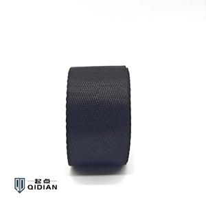 Sangle en nylon noir de 1 pouce avec fonction antidérapante pour sacs à collier de chien hamacs sangle de bagage d'escalade en plein air Style à chevrons - Product Image 1