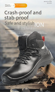 Chaussures de sécurité électriques haute tension 18 kV, semelle en caoutchouc, bottes de sécurité isolantes, chaussures de sécurité imperméables pour les risques électriques - Product Image 4
