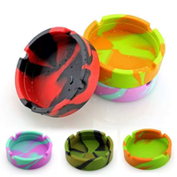 Cendrier en silicone circulaire et carré, résistant aux hautes températures, personnalisable avec logo, neuf couleurs, design créatif et original, pour articles ménagers