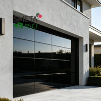 Andexin - Porte de garage sans cadre à effet verre flottant