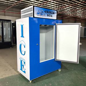 Marchandiseur commercial de congélateur de refroidisseur d'affichage de glace ensachée à température unique avec refroidissement ventilé de contrôle de température numérique - Product Image 3