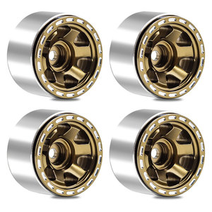 Jantes Beadlock en alliage de 1,0 pouce pour voitures RC, pièces de mise à niveau pour modèles 1/18 <span class=keywords><strong>Trx4M</strong></span>, 1/24 Scx24, Fms, Fcx24, Gladiator, Bronco, C10, accessoires métalliques - Product Image 3