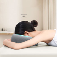 Oreiller de massage pour le visage en mousse à mémoire de forme pour salon de beauté, oreiller de sommeil pour la tête, oreiller de lit pour le ventre amovible
