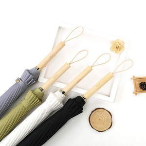 Parapluies-joncs japonais couleur unie 16 baleines pour la pluie - Product Image 2
