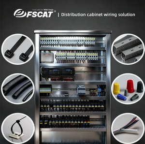 Fscat màu xám PVC hệ thống dây điện Duct 2m UL-94V0 chống cháy rãnh Cáp <span class=keywords><strong>Trunking</strong></span> Nhà Máy Giá tùy chỉnh kích thước mẫu miễn phí - Product Image 5