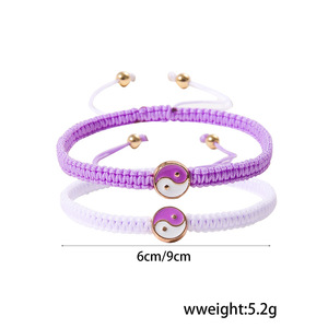 Tai Chi Bagua <b>Bracelet</b> Woven <b>Rope</b> Adjustable Unisex Jewelry Gift For Valentine's Day - Product Image 5