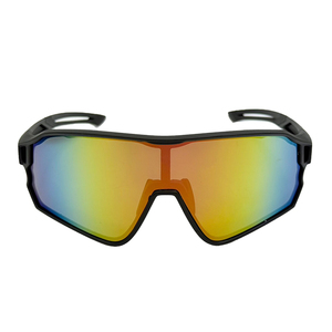 High Quality UV400 Polarized <b>Sunglasses</b> Red Black Lenses <b>Large</b> Frame Fashionable PC Outdoor Sports Cycling Eyewear Blue White - Product Image 1