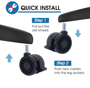 <span class=keywords><strong>Roulettes</strong></span> de <span class=keywords><strong>chaise</strong></span> de <span class=keywords><strong>bureau</strong></span> modernes <span class=keywords><strong>vintage</strong></span> 65 mm pivotantes avec frein, hauteur réglable, PU+PA+acier, pour hôpital, salle de bain, hôtel, meubles - Product Image 5