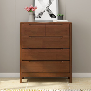 Solid Wood Chest Of Drawers 5 Drawer Storage <b>Cabinet</b> Bedroom Furniture - Product Image 5