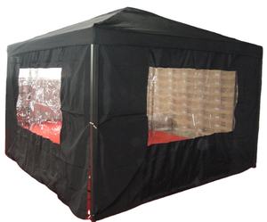 Gazebo grande de acero y aluminio <span class=keywords><strong>para</strong></span> jardín al aire libre, con cortina y ventanas, impermeable, 3x3M, barato - Product Image 2
