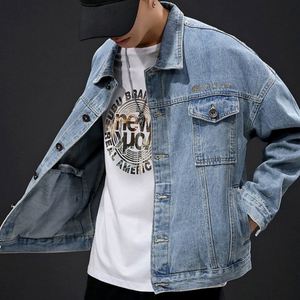 Custom Oem Loose Printemps et Automne Nouvelle marque de mode Chemise Loose Street Style Plancton Hot Denim Veste Hommes - Product Image 2
