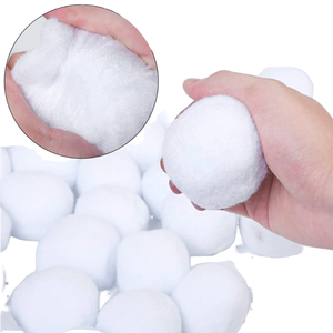 ตุ๊กตาหิมะขนาด5ซม. ของเล่นผู้ใหญ่100ชิ้นทำจากผ้ากำมะหยี่ขนยาวเหมือนจริงใช้ในบ้านนอกบ้านเล่นคริสมาสต์ - Product Image 1