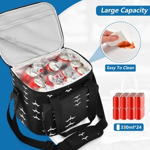 Hawaiian Eco-Friendly Custom Print on Demand Iwa Birds Design Large Capacity Insulated Lunch <b>Box</b> Family <b>Camping</b> Cooler Bag - Product Image 6