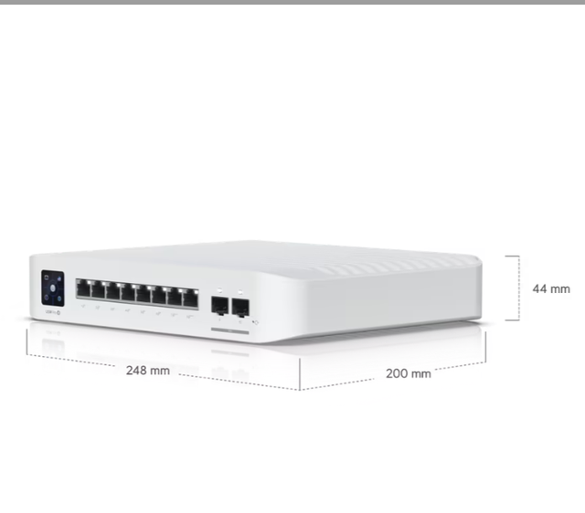 Used USW-Pro-8-PoE-SY 8-Port Gigabit Layer 3 Managed PoE Switch with 10G SFP+