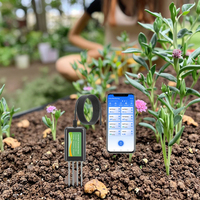 Le capteur de sol compatible Android USB 8 en 1 mesure l'humidité EC PH azote Potassium température salinité