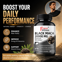 Pilules d'agrandissement du pénis à base de Maca noire, ingrédients personnalisés, soutient la force masculine normale, capsules de racine de Maca noire pour adultes.