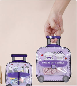 Hot <b>sale</b> luggage shape gift <b>bag</b> Packaging Stand Up Pouch <b>For</b> Packaging candy/Milk Tea/ seasoning <b>plastic</b> packaging <b>bag</b> - Product Image 1