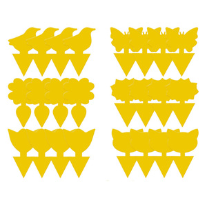 Piège collant jaune rectangulaire pour le contrôle des insectes, à base de colle, jetable, pour la gestion des parasites des plantes et des jardins - Product Image 3