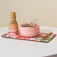 Ensemble de Luxe en Céramique de Qualité Supérieure pour Matcha : Fouet en Bambou Chasen Classique et Bol de 500 ml en Céramique de Qualité Alimentaire – Vente en Gros