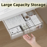 Tiroir de rangement sous le bureau, plateau coulissant sans perçage pour fournitures de bureau, documents et gadgets, étagère robuste et peu encombrante pour la maison