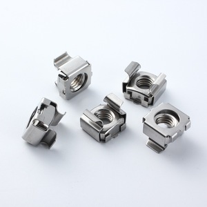 304 Stainless Steel <b>Snap</b>-On/Clip-On Floating Nut Silver Modern Simple Square Hole Machine Cabinet Screw <b>Cap</b> Durable Easy - Product Image 1