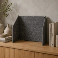 Panneau acoustique en feutre de haute qualité, panneau en tissu polyester, isolation phonique pour bureau, facile à installer/déposer