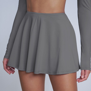 Jupe de fitness de sport taille haute anti-UV Ice-sense pour femmes jupe de protection solaire à séchage rapide pour les sports d'été bas actifs - Product Image 5