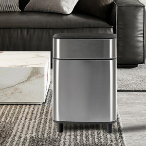 Thép Không Gỉ Thông Minh Cảm Biến Thùng Rác Có Thể Tự Động Touchless Thùng Rác Bin Với Nắp Cho Nhà Bếp Phòng Tắm Phòng Ngủ Nhà Văn Phòng - Product Image 1