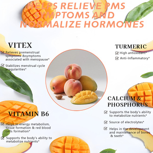 Gomitas Premium con Alto Contenido de PMS, Cúrcuma y Vitamina B6, Promueven el Equilibrio Hormonal, Ayudan al Metabolismo del Cuerpo - Product Image 5