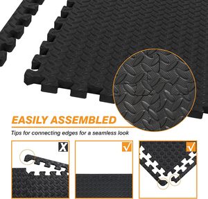 Dalles de mousse EVA emboîtables 60x60cm, épaisseur 1,2/2,5cm, tapis de protection pour sol, tapis de puzzle pour équipement de gym, coussin d'exercice - Product Image 2