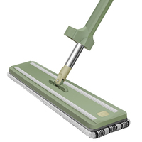 Serpillère plate auto-nettoyante en microfibre de 45 cm, la plus vendue, pour le nettoyage des panneaux en acier, sans lavage à la main