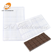 AK, venta al por mayor, PC, policarbonato, Dubai, molde de barra de Chocolate, bandeja de Chocolate caliente de plástico personalizada, molde de pastelería de dulces