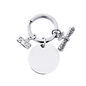 Llavero Metálico para Temporada de Graduación - Material DIY para Etiqueta <span class=keywords><strong>en</strong></span> <span class=keywords><strong>Blanco</strong></span> - Llavero de Acero Inoxidable para Regalo de Graduación al por Mayor y Personalizado 2026 - Product Image 6
