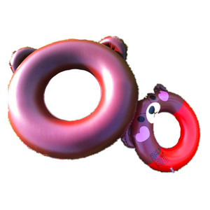 Inflatable Cartoon Swimming <b>Ring</b> For Children Thickened Floats Pool Toy With Bear And Cat Design - Product Image 5