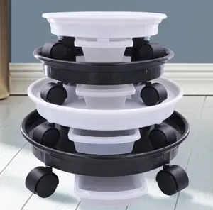 Heavy Duty Flower Pot Rack/Universal wheel flower pot tray/Water tray for flower pot base