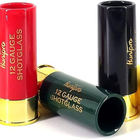 Bar Party Décoration Ensemble DE 4 Multi Couleur 12 Gauge Shotgun Shell Shot Glass pour Hommes Hunter Shooter