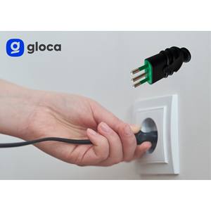Enchufe eléctrico Gloca 10A 250V negro, enchufe macho con conexión a tierra estándar italiano, juego de 5 - Product Image 6
