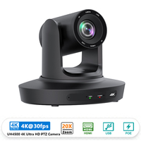 Caméras de visioconférence PTZ 4K 30fps avec zoom optique 20x, suivi IA, USB 3.0 pour événements sportifs, diffusion sur scène, séminaires, OEM ODM