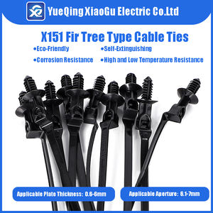 X151 Attaches de câble à long pied Attaches zippées en nylon de <span class=keywords><strong>sapin</strong></span> 5.1*235mm avec épaisseur de plaque de 0.6-6mm et diamètre de trou de 6.1-7mm pour voiture - Product Image 5