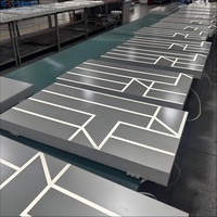 Boîte à lumière LED acrylique personnalisée SKYSEEN, cadre en aluminium ultra fin, boîte à lumière publicitaire, signalisation murale pour enseignes commerciales