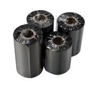 Roll Pita Resin Wax Inti 1/2" Tinta Keluar Pita Barcode Kompatibel dengan Printer Label Oki Konica Minolta & HP