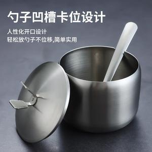 304 Stainless Steel Seasoning <b>Jar</b> Set With Lid And Handle <b>For</b> <b>Kitchen</b> <b>Storage</b> - Product Image 4