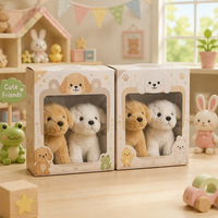 Boîte d'emballage en carton imprimé à fenêtre transparente, très vendue, pour jouets en peluche, poupées et cadeaux pour enfants – Idéale pour la présentation en magasin